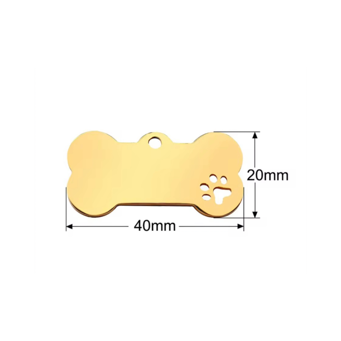 Etiqueta de identificación para mascotas de acero inoxidable, etiqueta personalizada para perros y gatos, texto personalizado grabado en ambos lados en hueso o figura de gato
