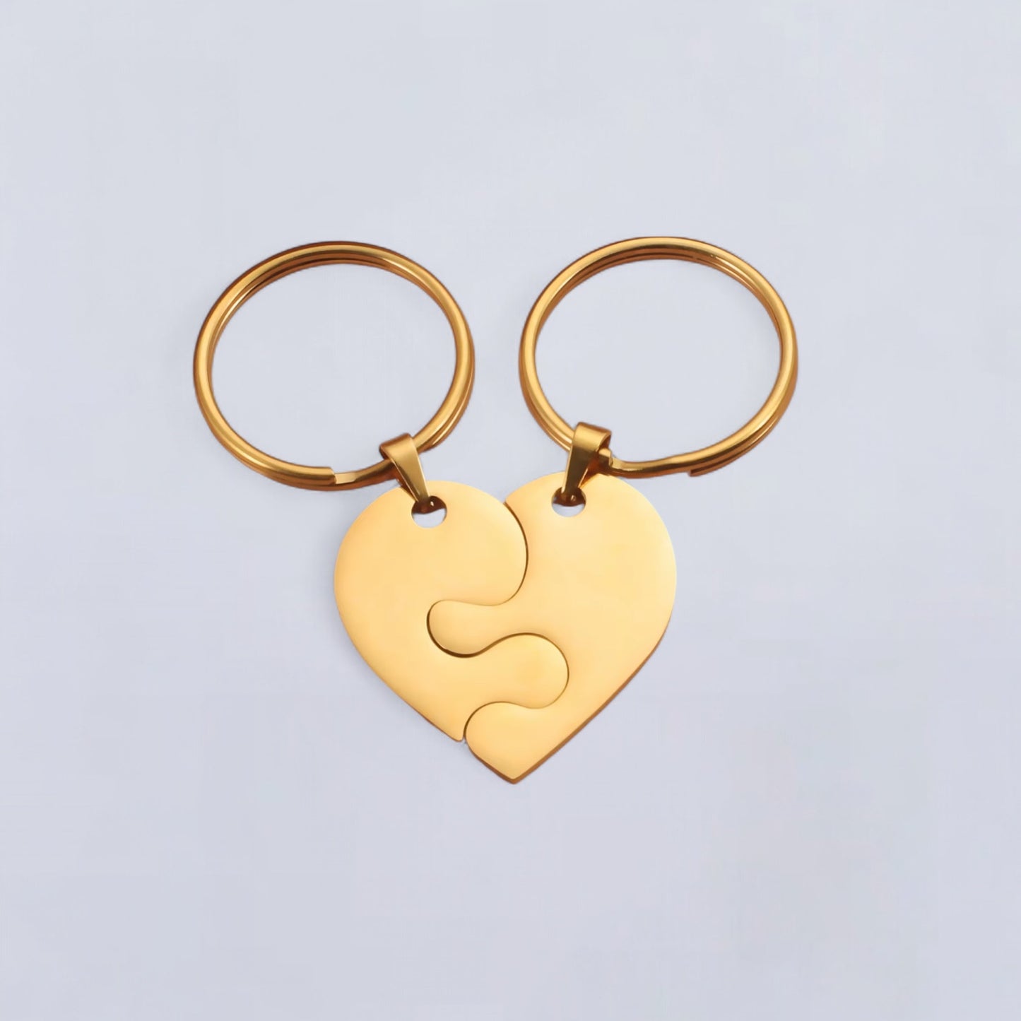 Set de Llavero para novios,amigas, familia, regalo perfecto para cumpleaños, estilo corazón, para el día del amor, día del padre, Springtok, nuevo hogar, accesorios para hombres y mujeres, diversión al aire libre, acero inoxidable