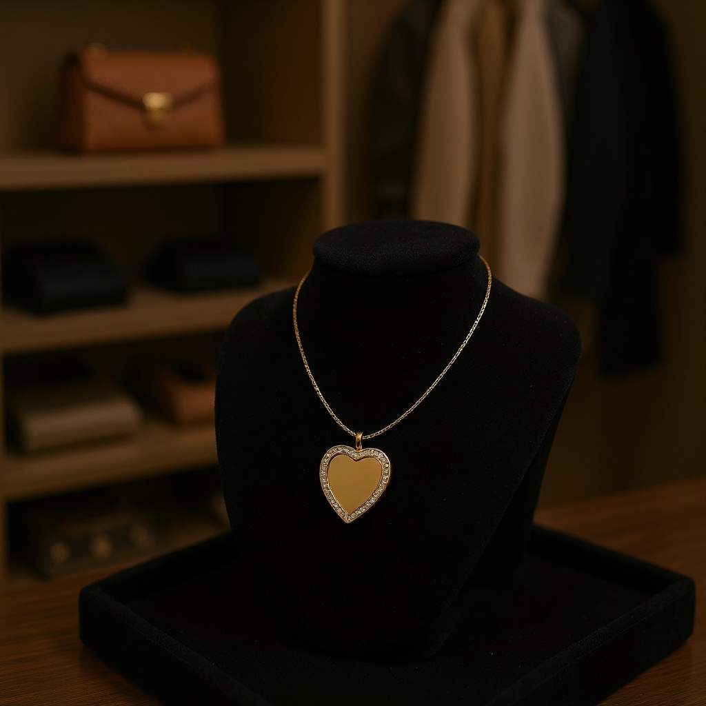 Didiray, acabado premium, chapado en oro de 14k. Collar de corazón personalizado con foto o texto, Brillo duradero. Joyería resistente,regalo para familia,amigos,pareja.
