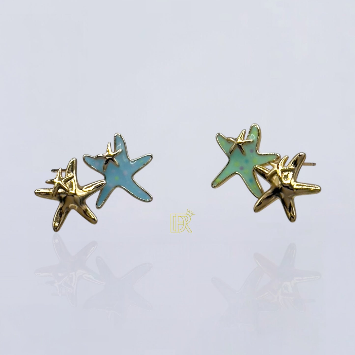 Pendientes de estrella Didiray chapados en oro de 14 quilates con revestimiento de metal duradero, regalo para tu mejor amiga.