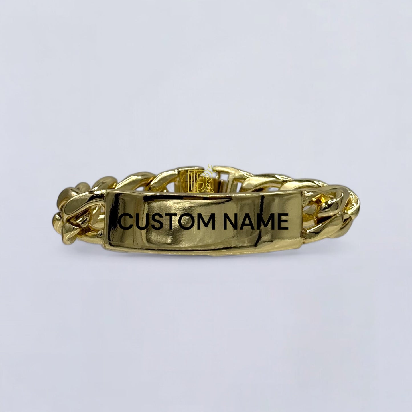 Didiray - Chapado en oro de 14 k, pulsera de hombre de hombre customizable  acabado premium y durabilidad, brillo duradero, regalo de joyería elegante, regalo para hombre