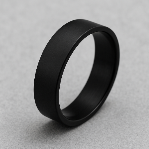 Anillo de Acero Negro
