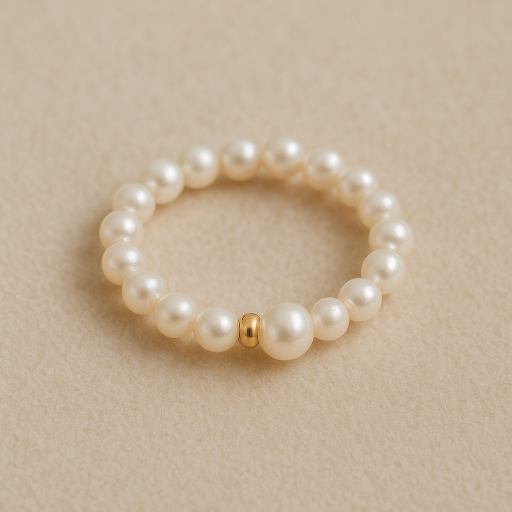 Anillo de Perlas Naturales