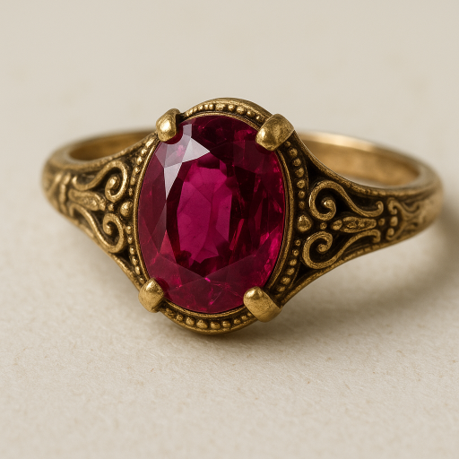 Anillo Vintage Rubí