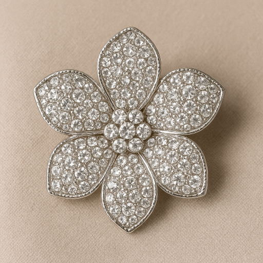 Broche Flor de Cristal