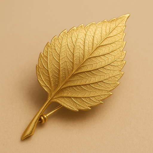 Broche Hoja Dorada