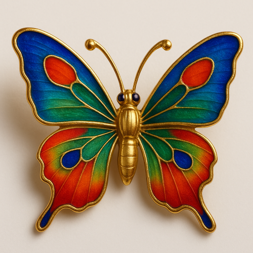 Broche Mariposa Esmaltada