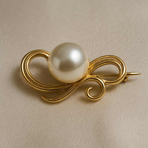 Broche Perla Clásica