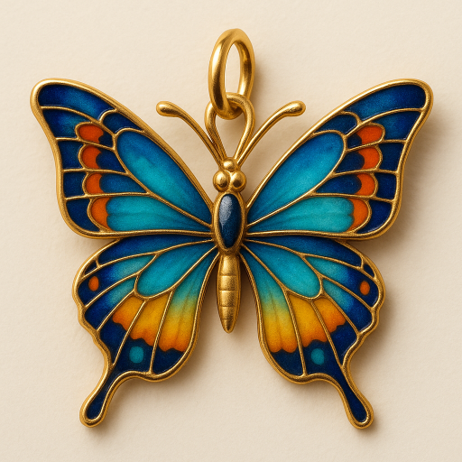 Dije Mariposa Esmaltada