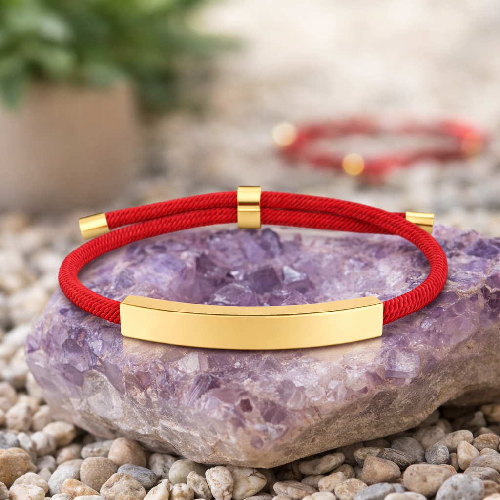 Pulsera ajustable de cuerda trenzada de la marca Didiray, fabricada en acero inoxidable con logotipo o frase personalizada grabada, pulsera de moda unisex.