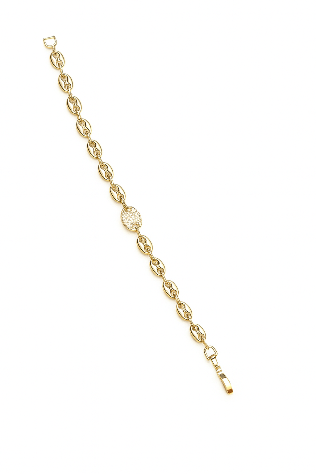 Conjunto de gargantilla Didiray con diseño de granos de café, chapado en oro de 14k, metal duradero, ideal para uso diario, cadena moderna y decorada.