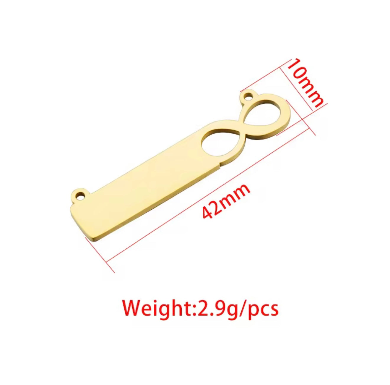 Didiray Cadena con colgante de infinito  bañada en oro de 14 k para personalizar con nombre. Acabado reforzado de primera calidad. Joyas con brillo duradero.Regalo perfecto