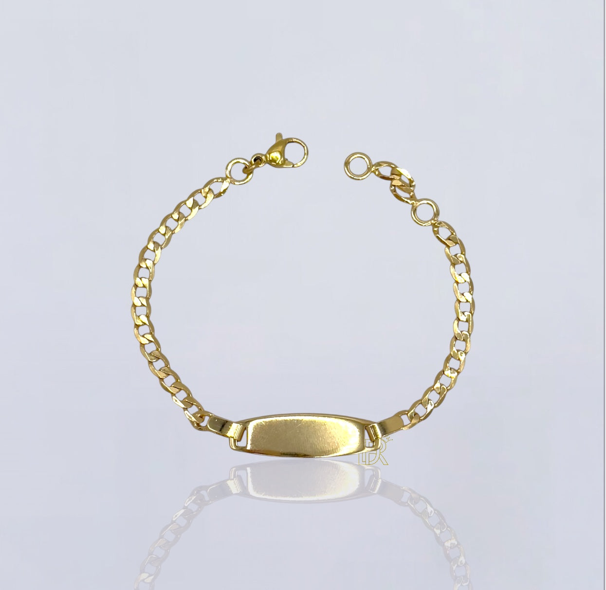 Didiray Pulsera personalizada bañada en oro de 14 quilates con escritura láser de moda, regalo hipoalergénico con personalidad.