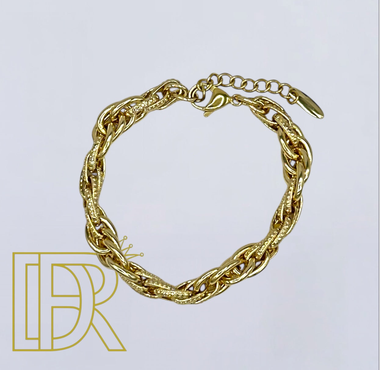 Gargantilla DIDIRAY chapada en oro de 14 k con diseño clásico de cadena veneciana, elegante y duradera, acabado prémium y brillo duradero.