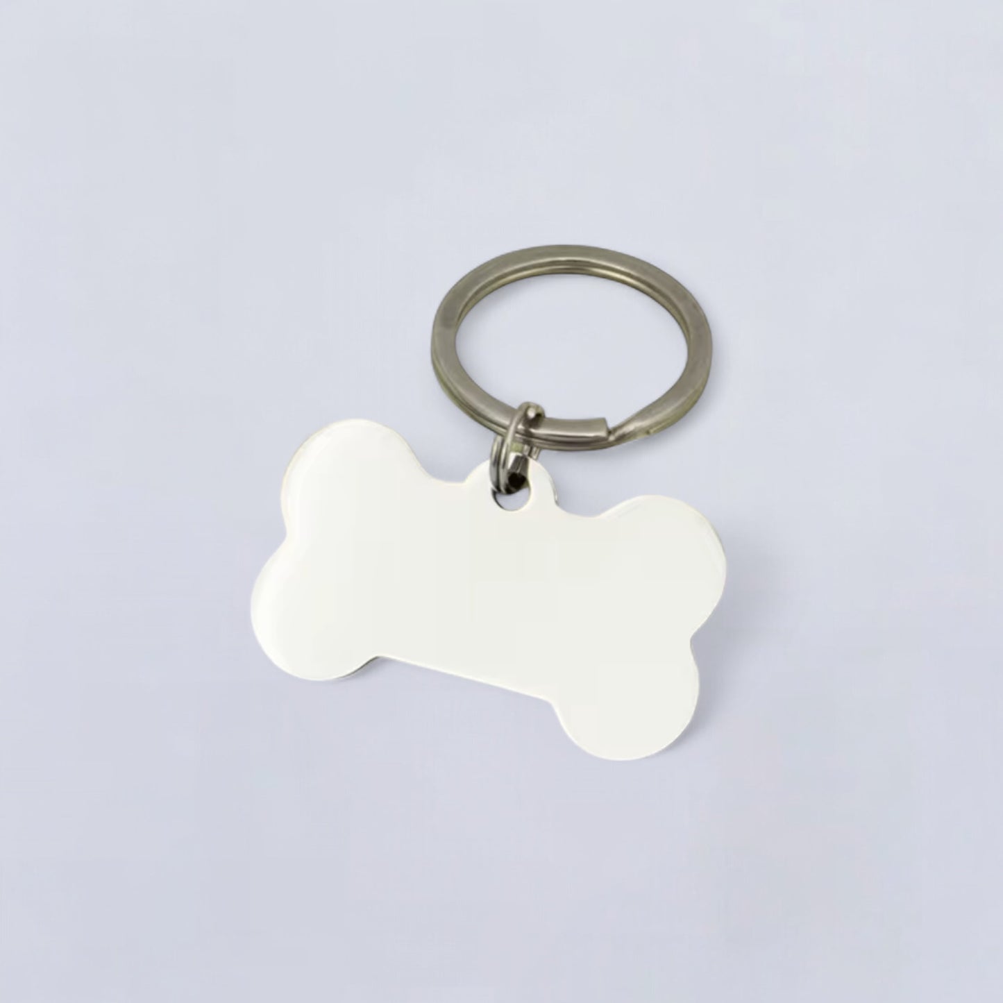 Etiqueta de identificación para mascotas de acero inoxidable, etiqueta personalizada para perros y gatos, texto personalizado grabado en ambos lados en hueso o figura de gato