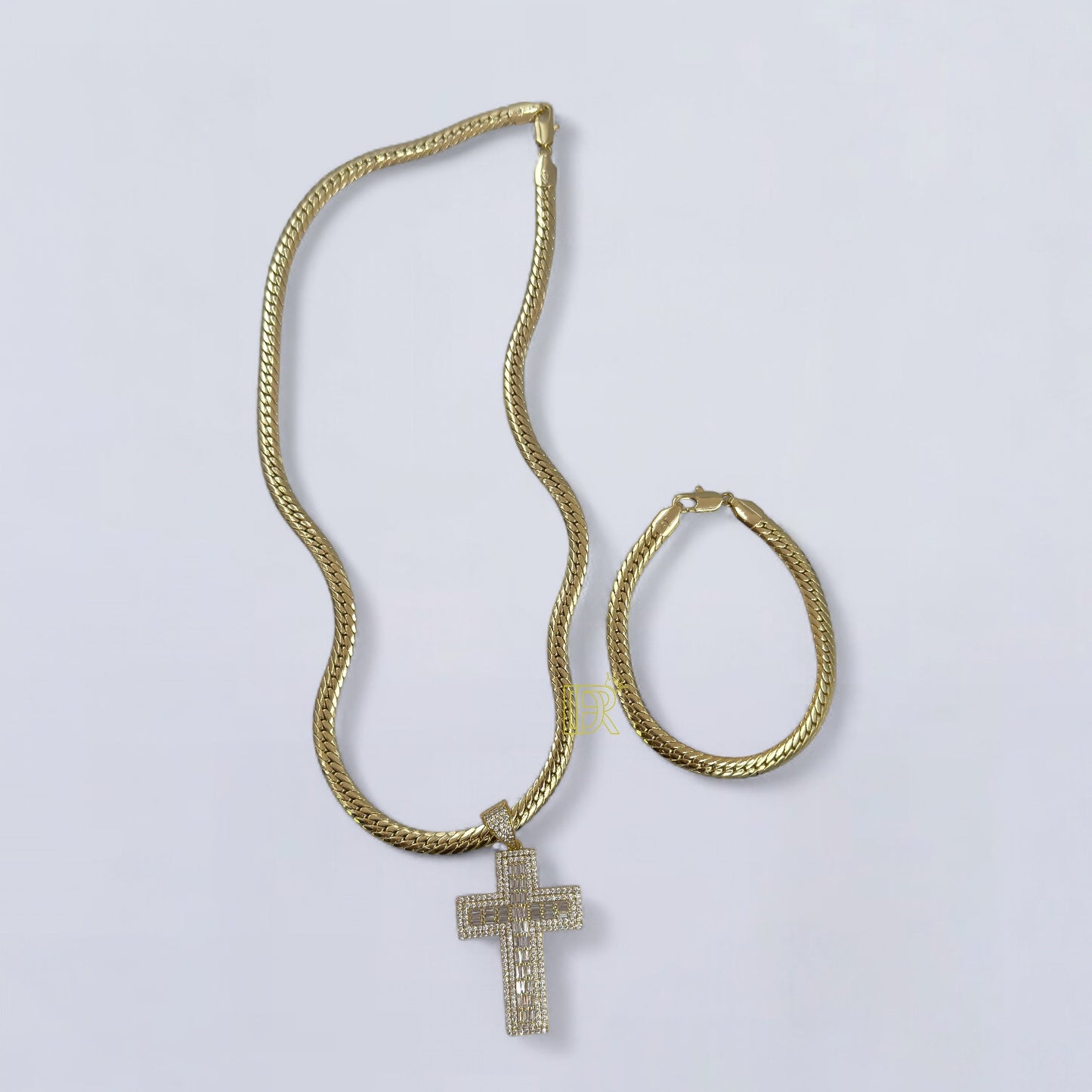 Juego de gargantilla didiray chapada en oro de 14k con colgante Acabado y durabilidad premium Brillo duradero