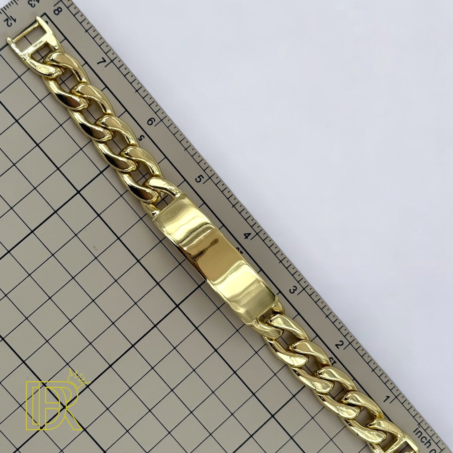 Didiray - Chapado en oro de 14 k, pulsera de hombre de hombre customizable  acabado premium y durabilidad, brillo duradero, regalo de joyería elegante, regalo para hombre