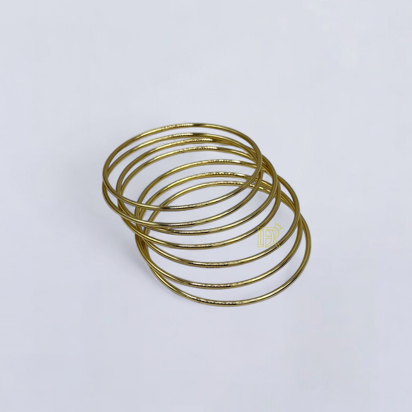 DIDIRAY chapada en oro de 14 k, set de 7 pulseras ,semanario unisex acabado premium reforzado, joyería de brillo duradero.