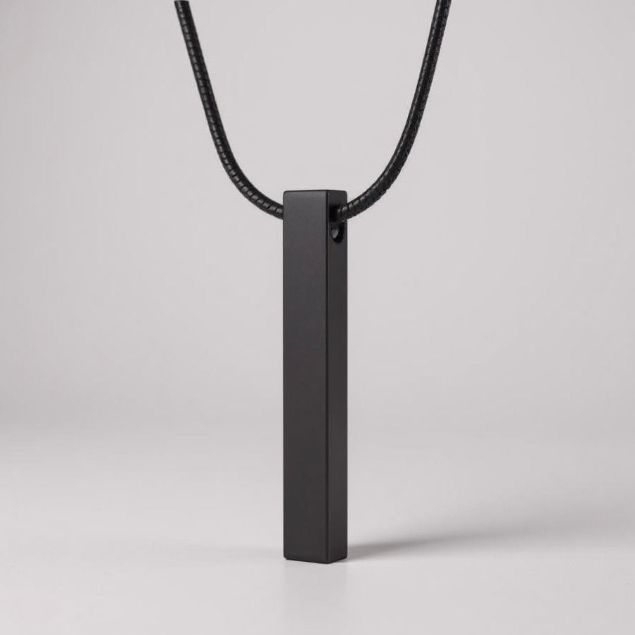 Didiray collar de hombre con dije de acero inoxidable,para personalizar, grabar, para regalos o uso diario