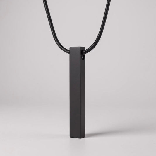 Didiray collar de hombre con dije de acero inoxidable,para personalizar, grabar, para regalos o uso diario