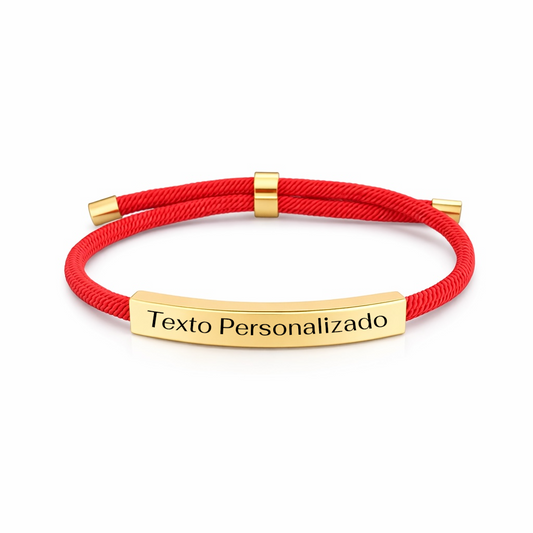 Pulsera ajustable de cuerda trenzada de la marca Didiray, fabricada en acero inoxidable con logotipo o frase personalizada grabada, pulsera de moda unisex.
